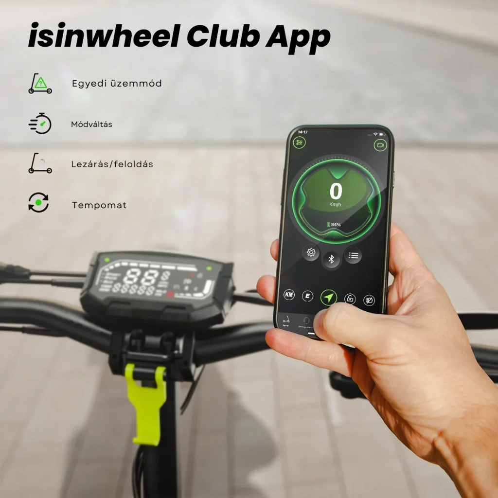 Okos vezérlés az iSinwheel Club Applikációval