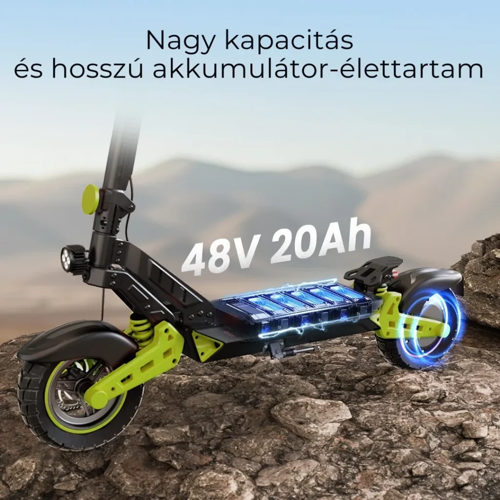 Nagy kapacitású akkumulátor professzionális töltéskezeléssel