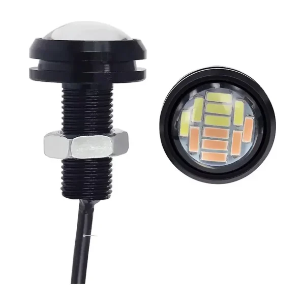 Eagle Eye LED lámpa szett, 2 × 12 LED – sárga/fehér