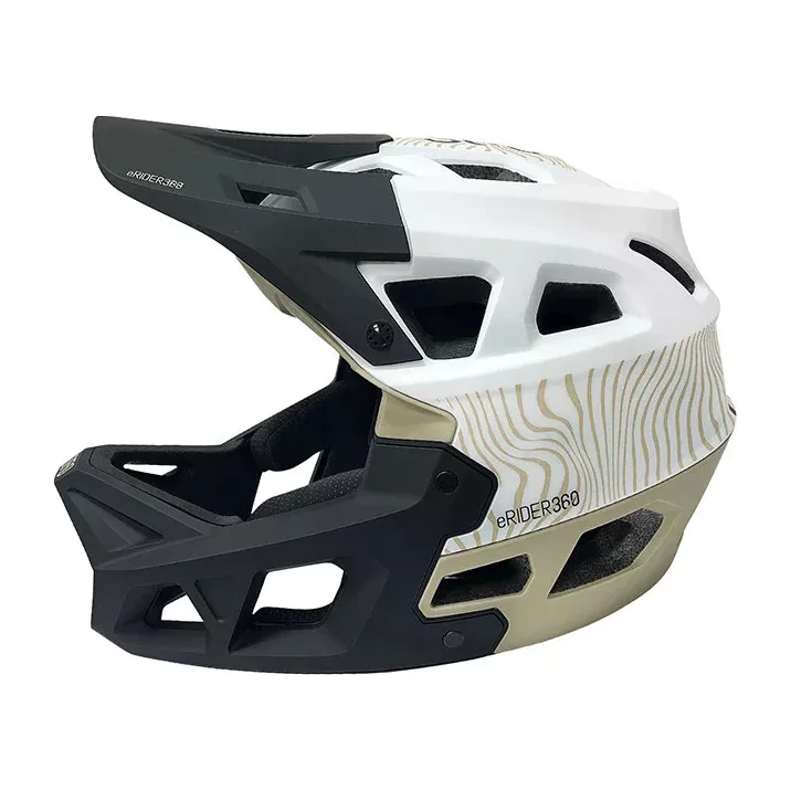 Integra Cross ultrakönnyű bukósisak M (55–58 cm) – krém/zöld