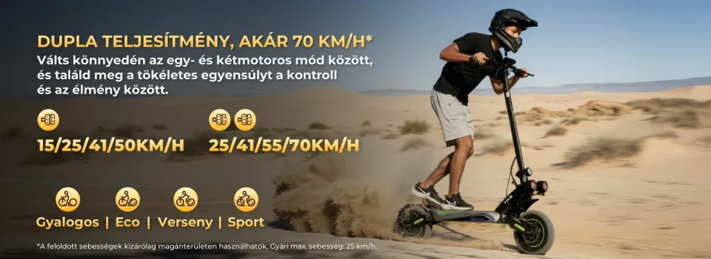 Egy vagy két motor, négy vezetési mód