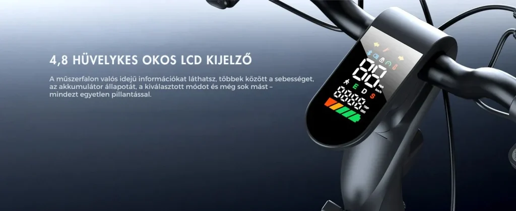 Intelligens 4,8 hüvelykes kijelző